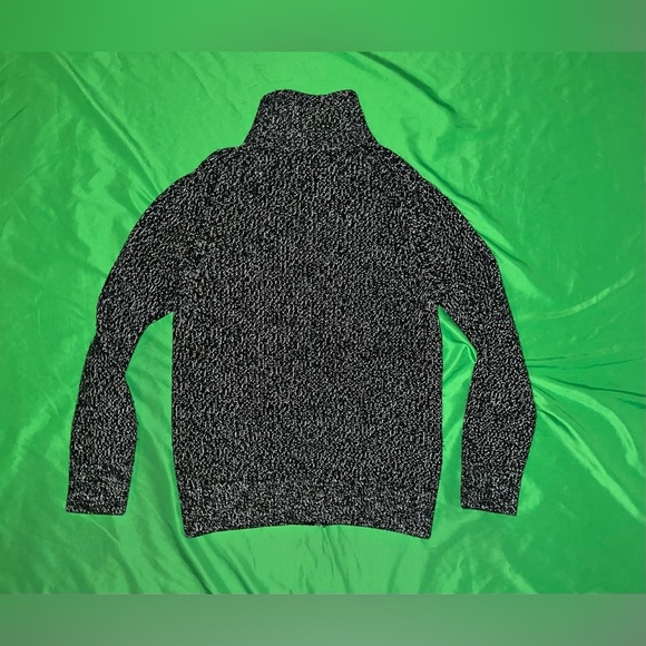 100% Wool Everlane Black and White Zip-Up Sweater size XS - Picture 3 of 8